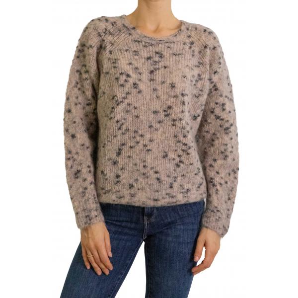 Maglione girocollo in mohair 